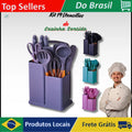 Kit Completo com 19 Utensílios de Cozinha Essenciais - Ferramentas de Alta Qualidade para Facilitar o Seu Dia a Dia